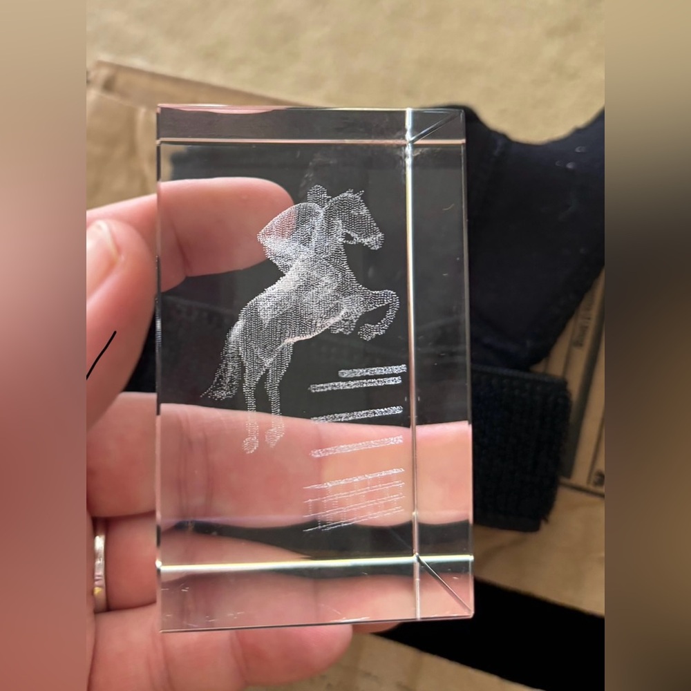 3D Crystal Horse Knickknack